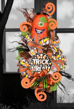 Load image into Gallery viewer, Monster Halloween Swag, Halloween Wreath, Trick or Treat, Halloween Decor