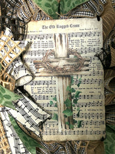 Load image into Gallery viewer, The Old Rugged Cross Wreath, Religious Decor