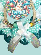 Load image into Gallery viewer, Happy Easter Wreath, Easter Wreath, Easter Decor, Bunny Egg Wreath