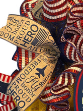 Load image into Gallery viewer, Air Force Wreath, Military Decor, Patriotic, Veteran Gift