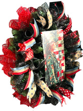 Load image into Gallery viewer, Female Soldier Wreath, Military Wreath, Patriotic Decor, Veteran Gift