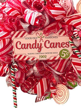 Load image into Gallery viewer, Candy Cane Wreath, Christmas Wreath, Christmas Decor