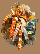 Load image into Gallery viewer, Welcome Friends Fall Wreath, Autumn Wreath, Fall Decor