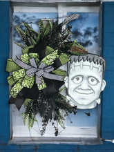 Load image into Gallery viewer, Frankenstein Wreath, Halloween Wreath, Halloween Monster Decor, Classic Horror