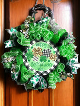 Load image into Gallery viewer, St. Patrick’s Day Wreath, Happy St. Patrick’s Day, St. Patrick’s Decor