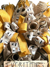 Load image into Gallery viewer, Coffee Wreath, Everything Gets Better with Coffee, Home Decor, Kitchen Decor