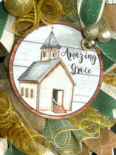 Load image into Gallery viewer, Amazing Grace Wreath, Christmas Wreath. Christmas Decor