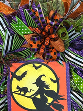 Load image into Gallery viewer, Witch Wreath, Halloween Wreath, Halloween Decor