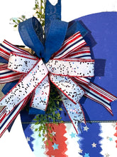 Load image into Gallery viewer, Patriotic Door Hanger, Red, White and Blue, Patriotic Decor, 4th of July, Stars and Stripes
