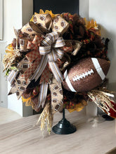 Load image into Gallery viewer, Football Wreath, Football Decor, Fall Sports Decor