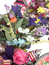 Load image into Gallery viewer, Welcome Spring Wreath, Bright Everyday Wreath, Front Porch Decor, Floral Wreath