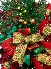 Load image into Gallery viewer, Red and Green Christmas Swag, Christmas Decor