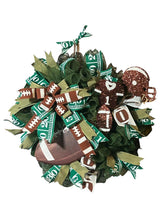 Load image into Gallery viewer, Football Wreath, Football Decor, Sports Wreath, Football Gift