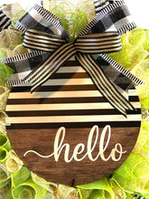 Load image into Gallery viewer, Hello Wreath, Everyday Wreath, Home Decor, House Warming Gift