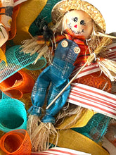 Load image into Gallery viewer, Scarecrow Wreath, Fall Wreath, Fall Decor, Thanksgiving Decor
