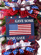 Load image into Gallery viewer, Patriotic Swag, Patriotic Wreath, Memorial Day Veteran’s Day Decor