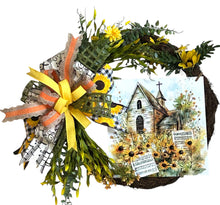 Load image into Gallery viewer, Everyday Wreath, Sunflower Wreath, Church Wreath