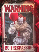 Load image into Gallery viewer, Halloween Horror Clown Wreath, Halloween Decor, Halloween Wreath, Penny Wreath