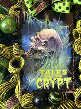 Load image into Gallery viewer, Halloween Wreath, Tales from the Crypt Wreath, Scary Wreath, Green and Black Halloween