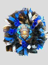 Load image into Gallery viewer, Police Wreath, Police Gift, Awareness Wreath, Protect & Serve