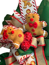 Load image into Gallery viewer, Gingerbread Wreath, Gingerbread Christmas, Winter Decor, Christmas Decor