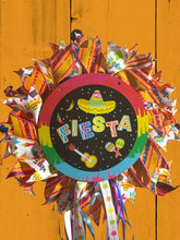 Load image into Gallery viewer, Fiesta Wreath, Fiesta Decor, Fiesta Ribbon Wreath
