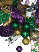 Load image into Gallery viewer, Mardi Gras Swag, Mardi Gras Decor, Fat Tuesday