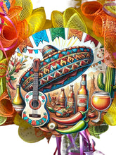 Load image into Gallery viewer, Fiesta Wreath, Fiesta Decor, Fiesta Door Decor
