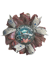 Load image into Gallery viewer, US Air Force Wreath, Military Wreath, Veteran Gift, Patriotic