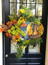 Load image into Gallery viewer, Howdy Y’All Wreath, Everyday Wreath, Cowboy Wreath, Floral Grapevine Wreath