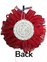 Load image into Gallery viewer, Land of the Free Because of the Brave, Patriotic Wreath, Veteran Gift, Memorial Gift