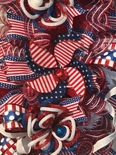 Load image into Gallery viewer, Patriotic Swag, Red White and Blue, Patriotic Decor, 4th of July, America Celebration
