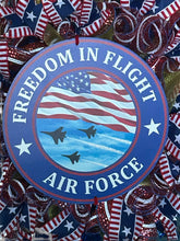 Load image into Gallery viewer, Air Force Wreath, Military Wreath, Patriotic Wreath, Veteran Wreath