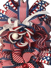 Load image into Gallery viewer, Patriotic Swag, Red White and Blue, Patriotic Decor, 4th of July, America Celebration