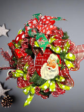 Load image into Gallery viewer, Believe in The Magic of Christmas, Christmas Wreath, Santa Wreath, Christmas Decor