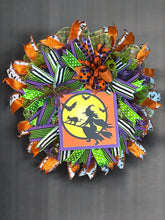 Load image into Gallery viewer, Witch Wreath, Halloween Wreath, Halloween Decor