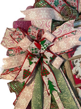 Load image into Gallery viewer, Santa and Rudolph Christmas, Christmas Wreath, Christmas Decor
