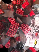 Load image into Gallery viewer, Halloween Horror Clown Wreath, Halloween Decor, Halloween Wreath, Penny Wreath