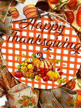 Load image into Gallery viewer, Happy Thanksgiving Wreath, Thanksgiving Decor