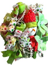 Load image into Gallery viewer, Snowman Wreath, Red and Green Snowman, Christmas Wreath, Christmas Decor, Winter Decor