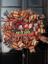 Load image into Gallery viewer, We’ve Been Expecting You, Halloween Wreath, Halloween, Halloween Decor, Scary Wreath, Classic Horror Wreath