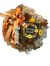 Load image into Gallery viewer, Welcome Friends Fall Wreath, Autumn Wreath, Fall Decor