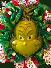 Load image into Gallery viewer, Green Monster Wreath, Christmas Wreath, Christmas Decor