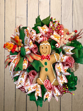 Load image into Gallery viewer, Gingerbread Wreath, Gingerbread Christmas, Winter Decor, Christmas Decor