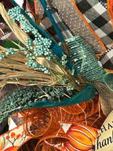 Load image into Gallery viewer, Thanksgiving Wreath, Thanksgiving Decor, Happy Thanksgiving