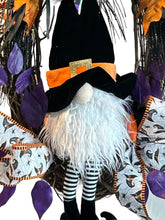 Load image into Gallery viewer, Gnome Witch, Gnome Halloween Wreath, Halloween Decor