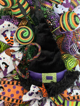 Load image into Gallery viewer, Whimsical Witch Swag, Witch Wreath, Halloween Decor