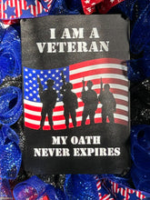 Load image into Gallery viewer, Veteran Wreath, Veteran Gift, Military Gift, Patriotic Decor