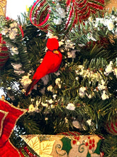 Load image into Gallery viewer, Red Cardinal Christmas Wreath, Poinsettia Wreath, Christmas Decor