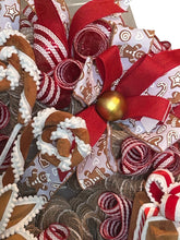 Load image into Gallery viewer, Gingerbread Christmas, Christmas Wreath, Christmas Decor